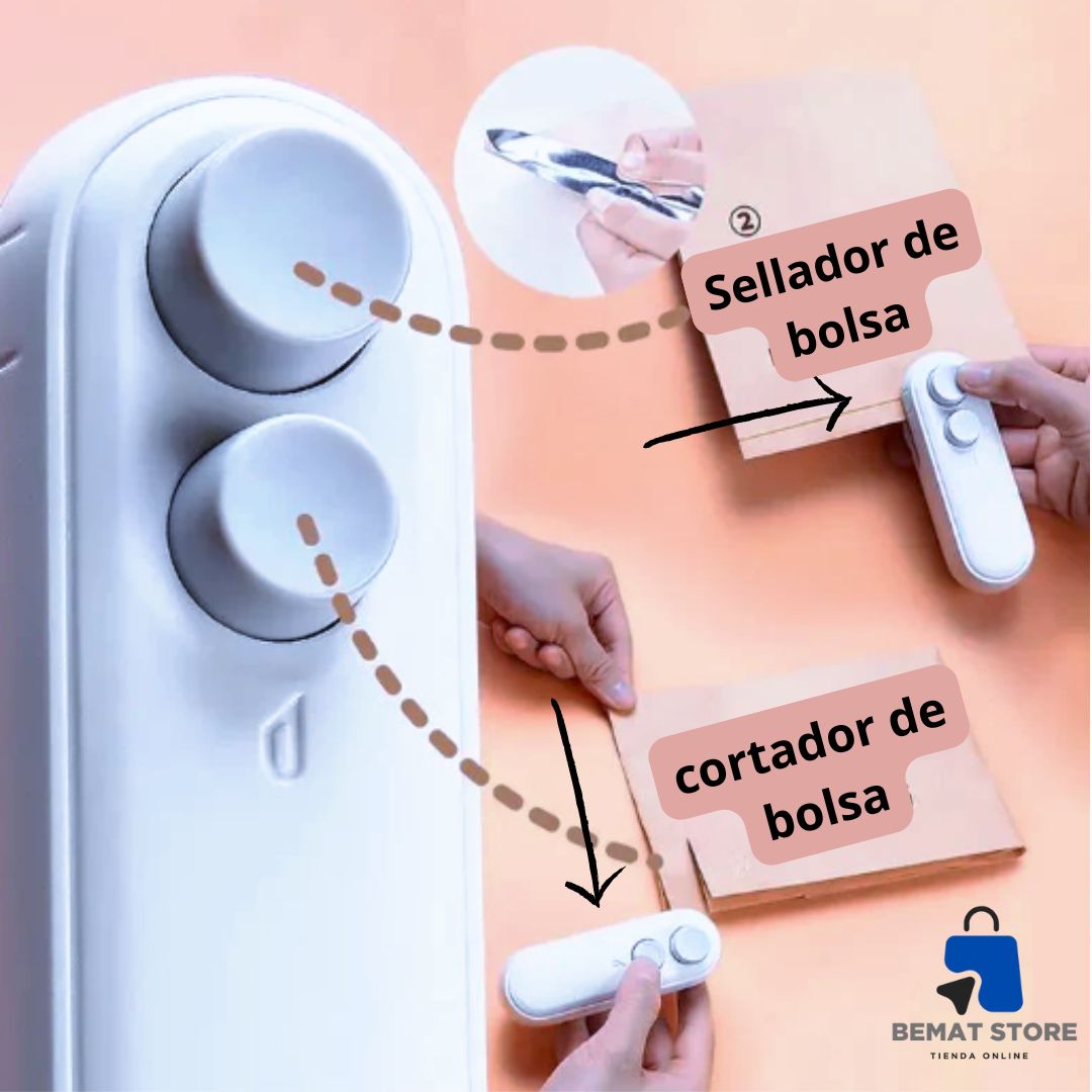 SealPop™ - mini Selladora De Bolsas
