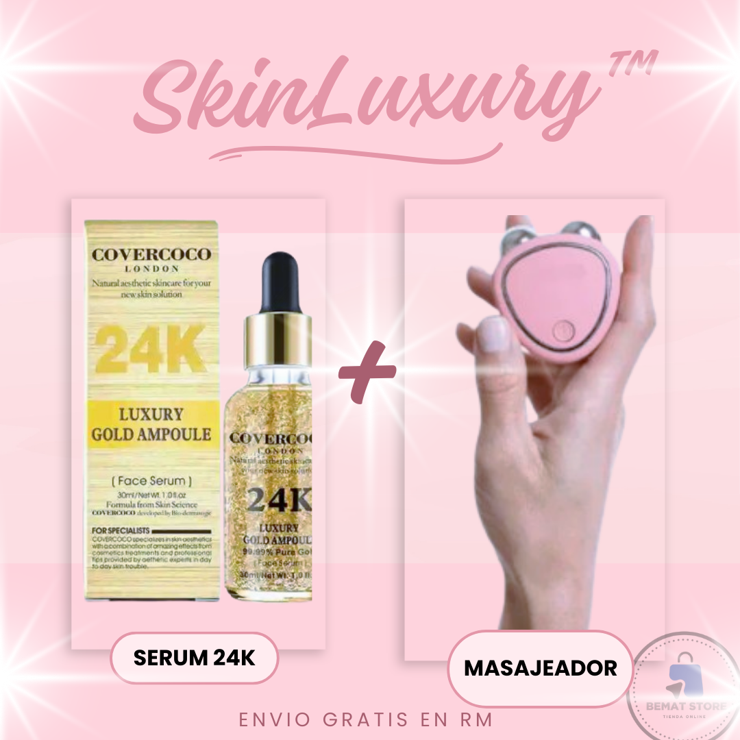 SkinLuxury™ - PACK MASAJEADOR MICRO CORRIENTE Y SERUM