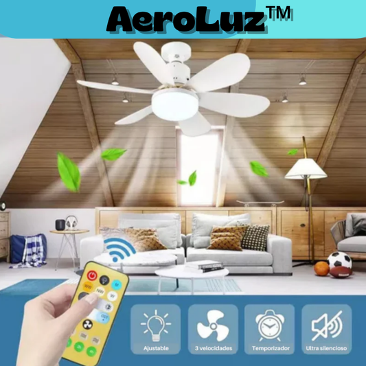 AeroLuz™ -  VENTILADOR CON FOCO LED